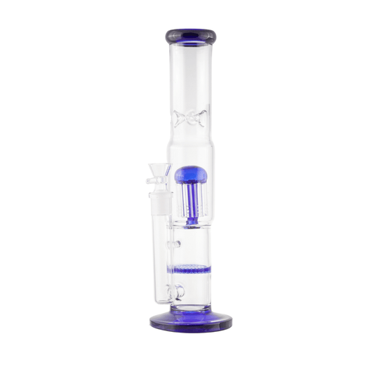 8 Arms Solid Glass Honeycomb Waterpipe 35cm - Greenhut