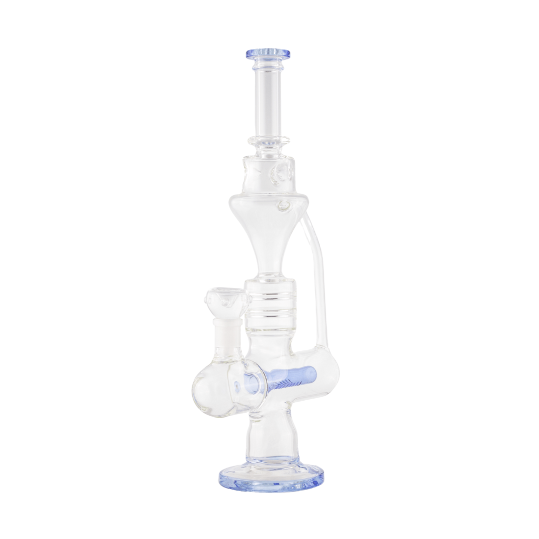Mixed Glass Tube Percolator Nerve Waterpipe 41cm - Greenhut