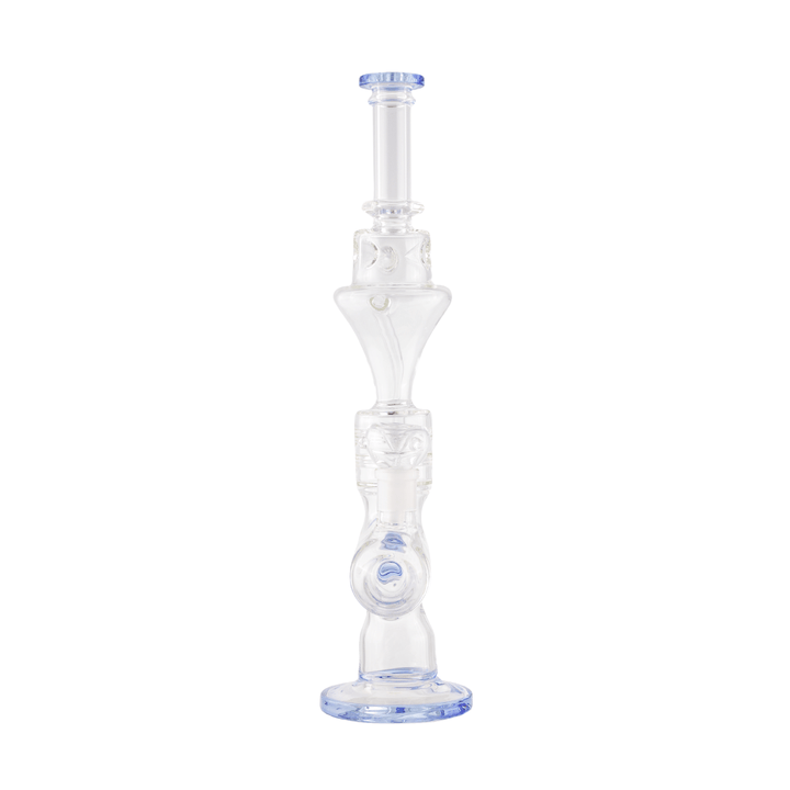 Mixed Glass Tube Percolator Nerve Waterpipe 41cm - Greenhut