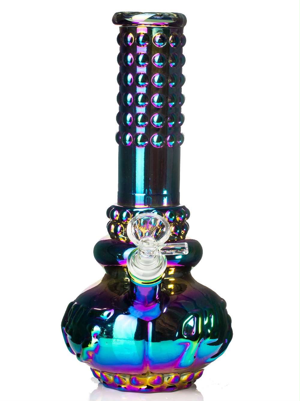 Rainbow Genie Bubble Glass Waterpipe 24cm