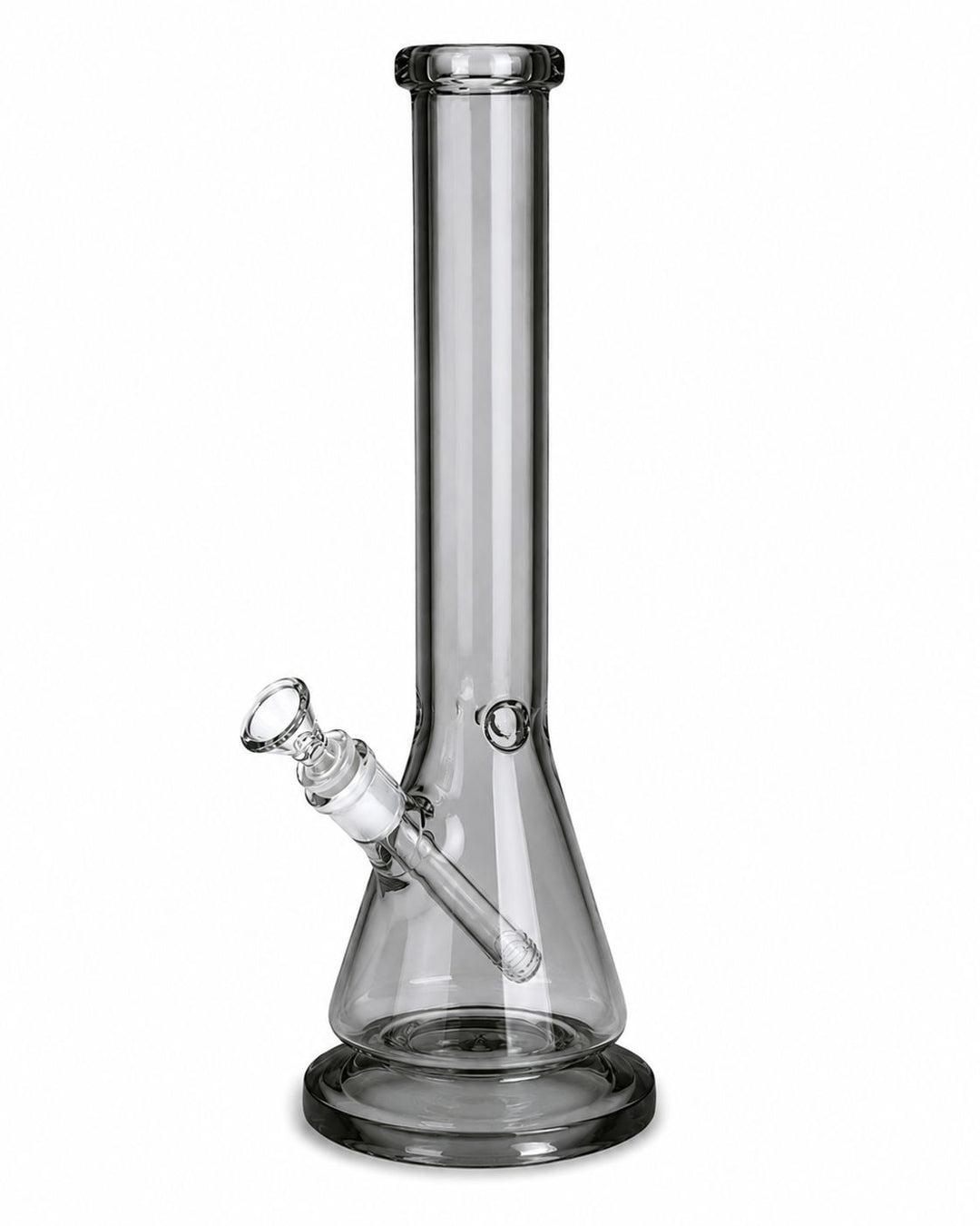 Solid Glass Clear Waterpipe with Stand 35cm