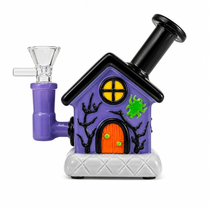 Dragon House Colored Mini Glass Waterpipe