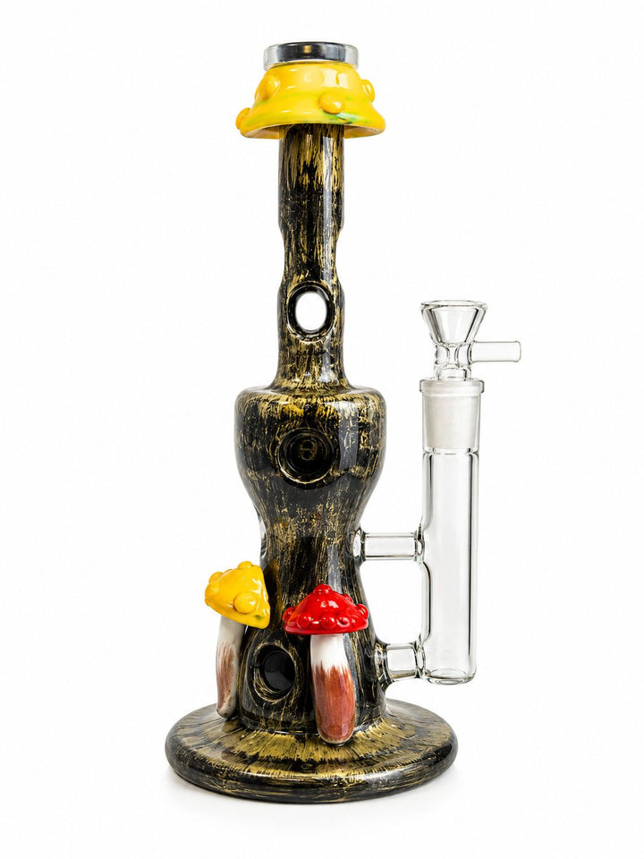 Mushroom Tree Shape Glass 3D Waterpipe 28cm