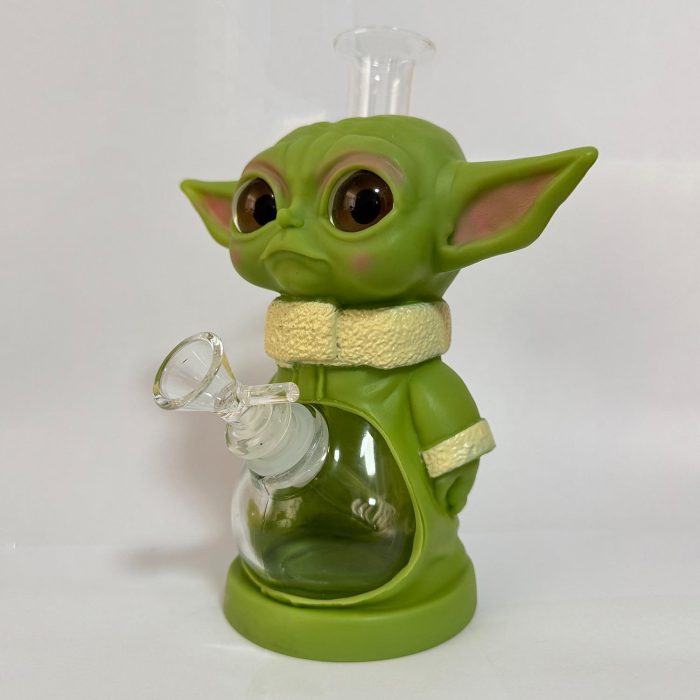 Colored Yoda Glass Waterpipe 22cm