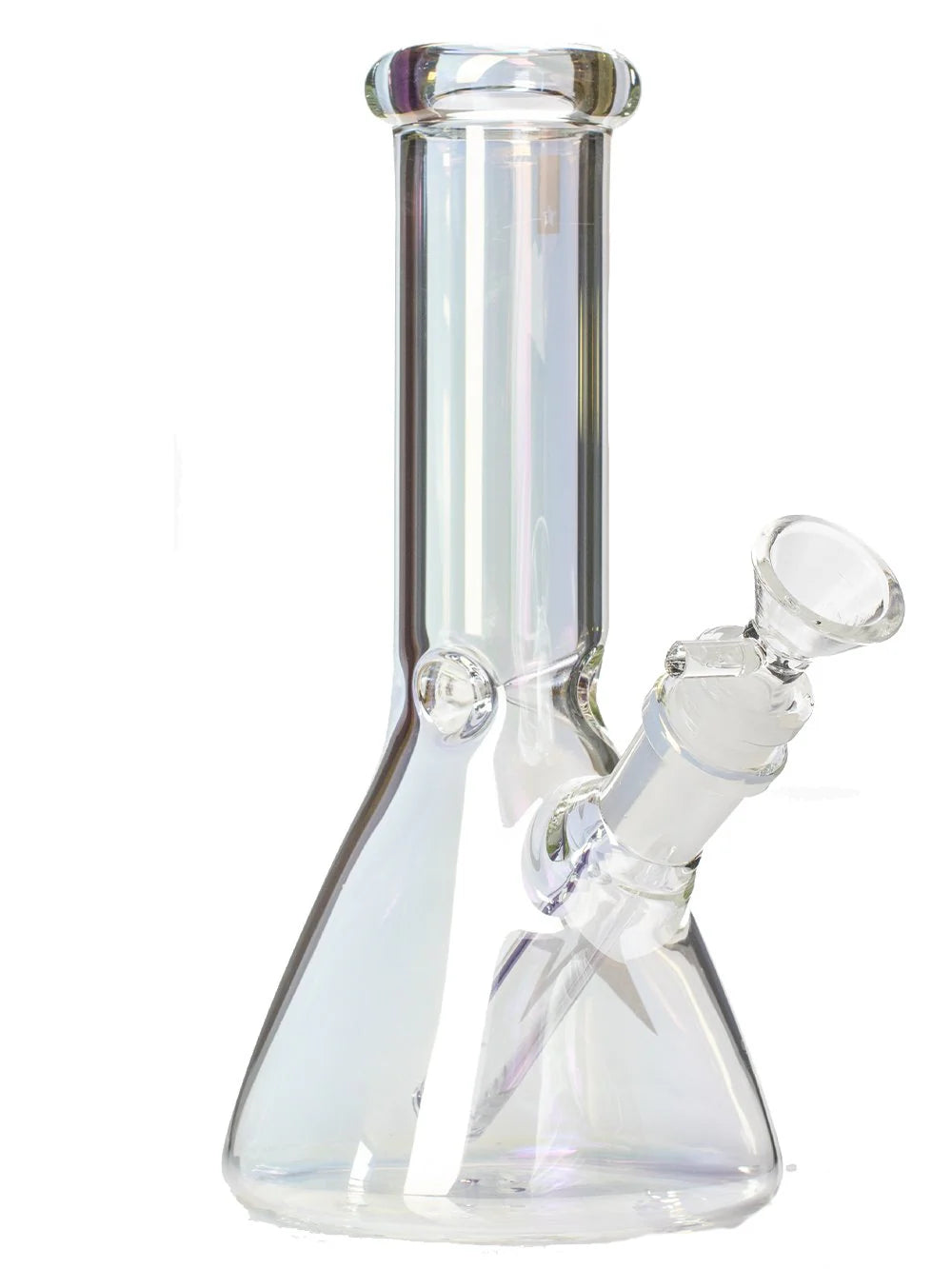 Premium Shiny Clear Solid Glass Waterpipe 20cm