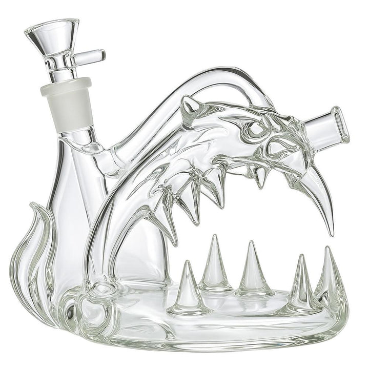 Dragon Head Clear Premium Glass Waterpipe