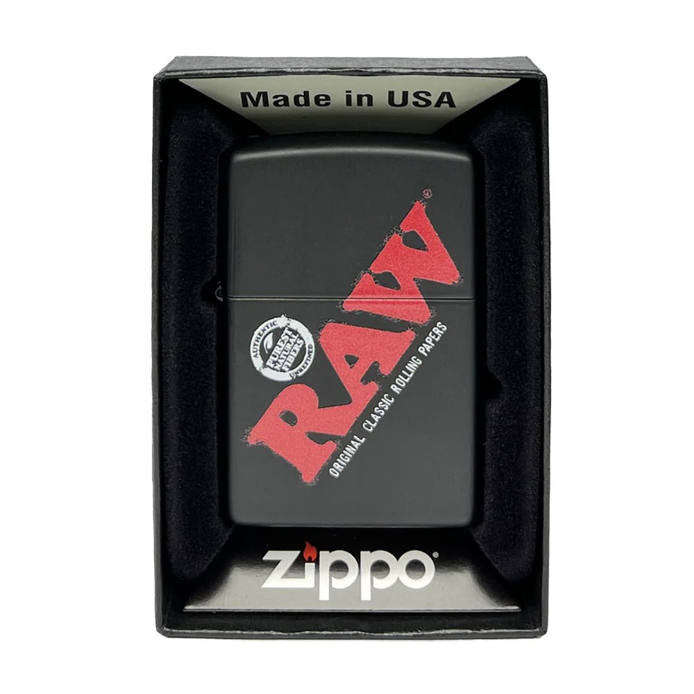 RAW x Zippo Windproof Lighter – Black Edition - Greenhut