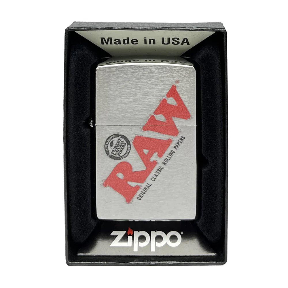 RAW x Zippo Windproof Lighter – Silver Edition - Greenhut