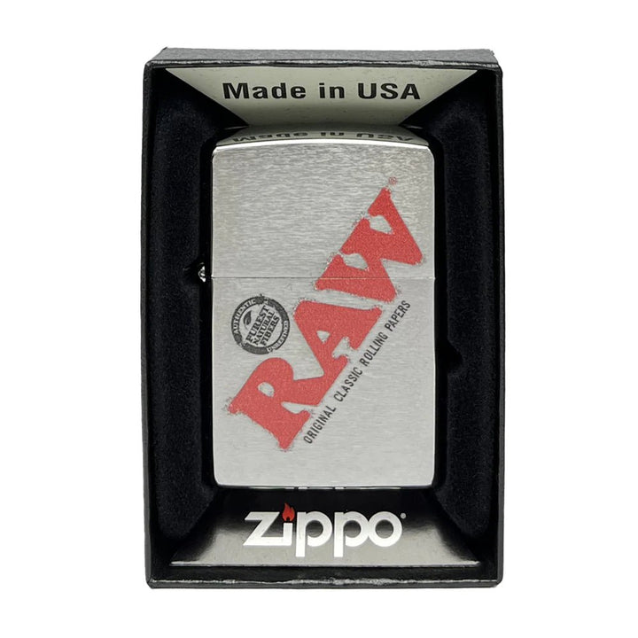 RAW x Zippo Windproof Lighter – Silver Edition - Greenhut