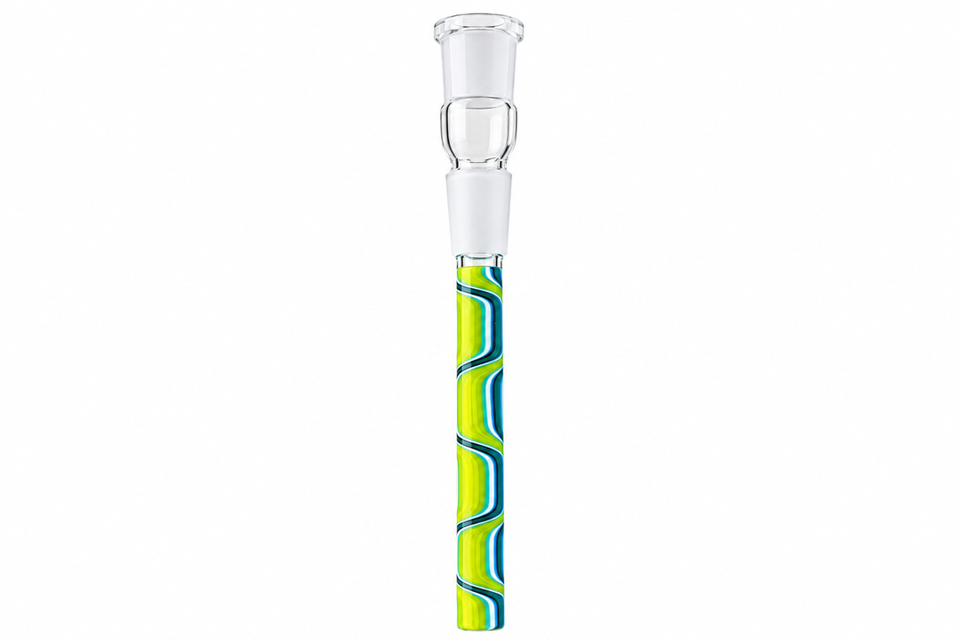 Colored Glass Downstem 18mm to 18mm 17cm