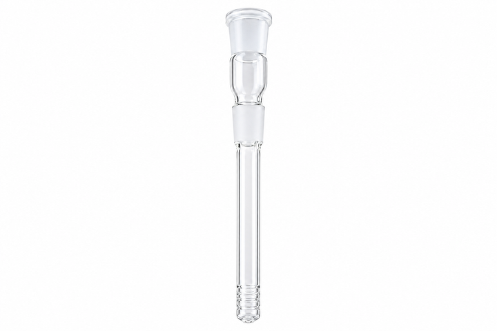 Clear Glass Downstem 18mm to 18mm 17cm