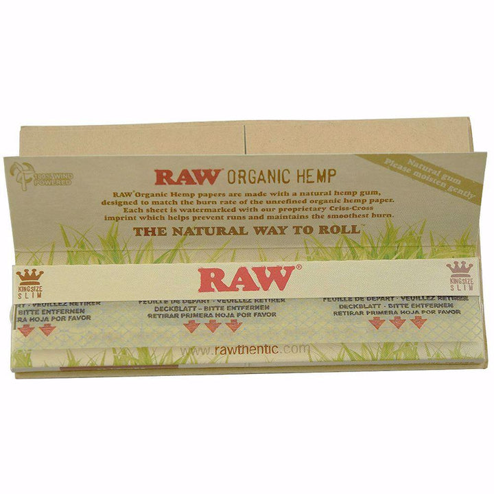 Raw Organic Connoisseur King Size Slim + Filter Tips