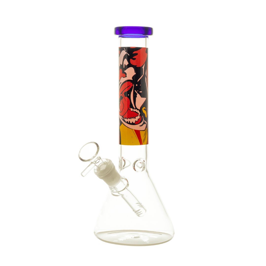 Decal Joker Face Beaker Base Waterpipe 27cm - Greenhut