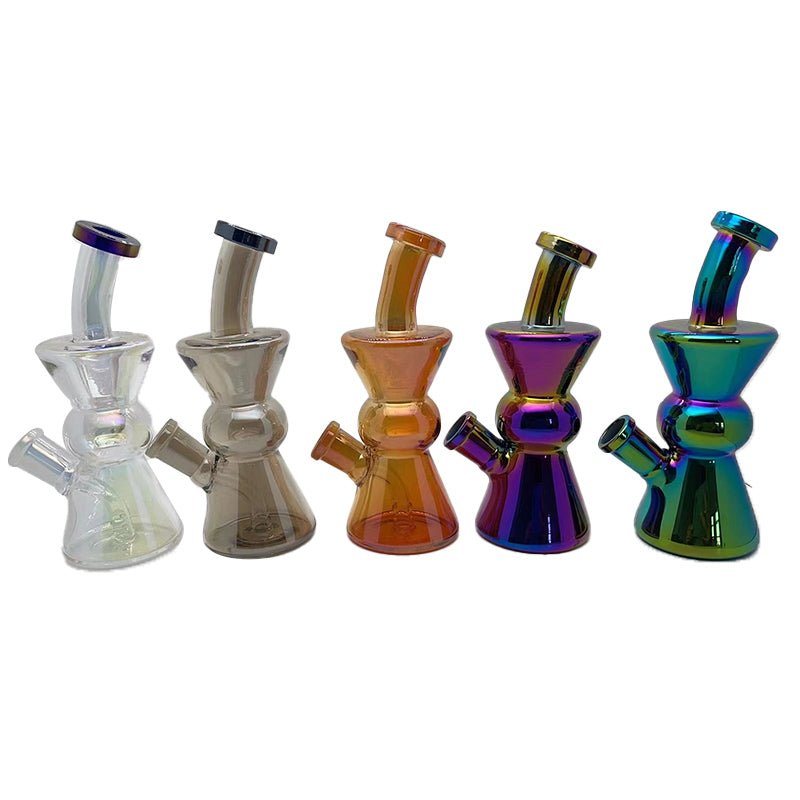 Designer Twister Glass Beaker Shape Waterpipe 15cm