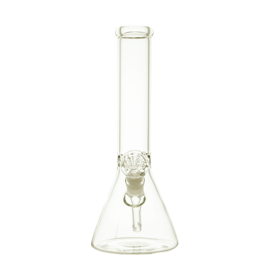 Clear Glass Beaker Waterpipe with Ice Catcher 34cm - Greenhut