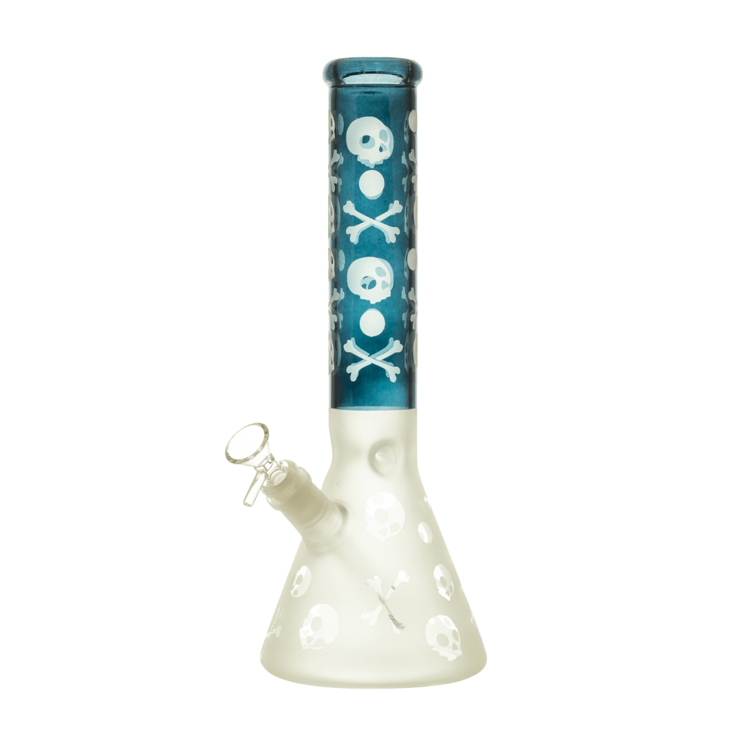 Skull Designs Multicolor Beaker Waterpipe 34cm - Greenhut
