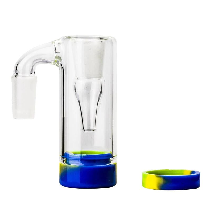 Glass Reclaim Ash Catcher Collector 14mm Male with Silicone Jar - Greenhut