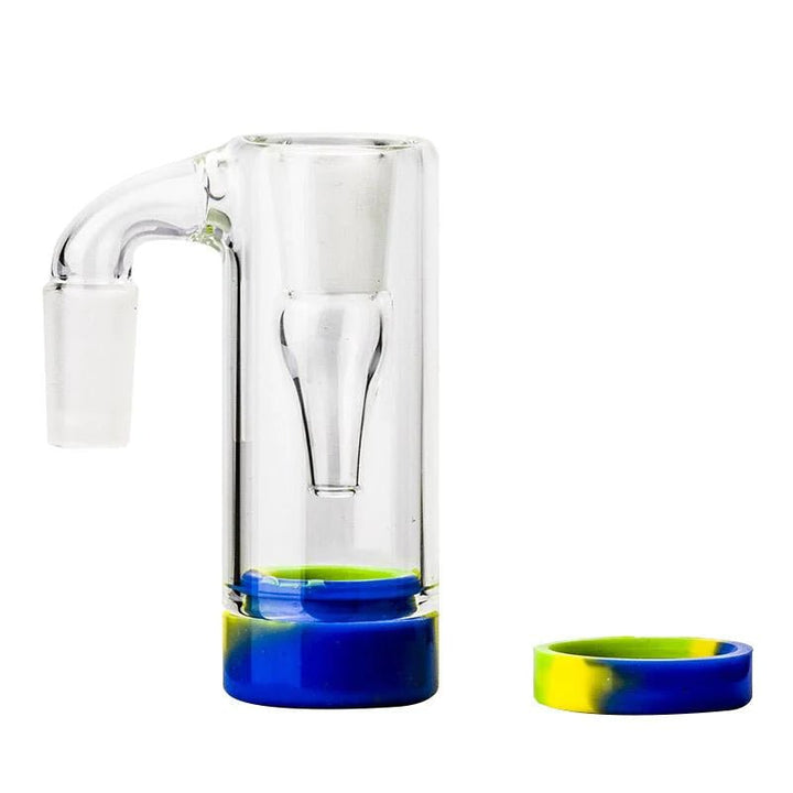 Glass Reclaim Ash Catcher Collector 14mm Male with Silicone Jar - Greenhut