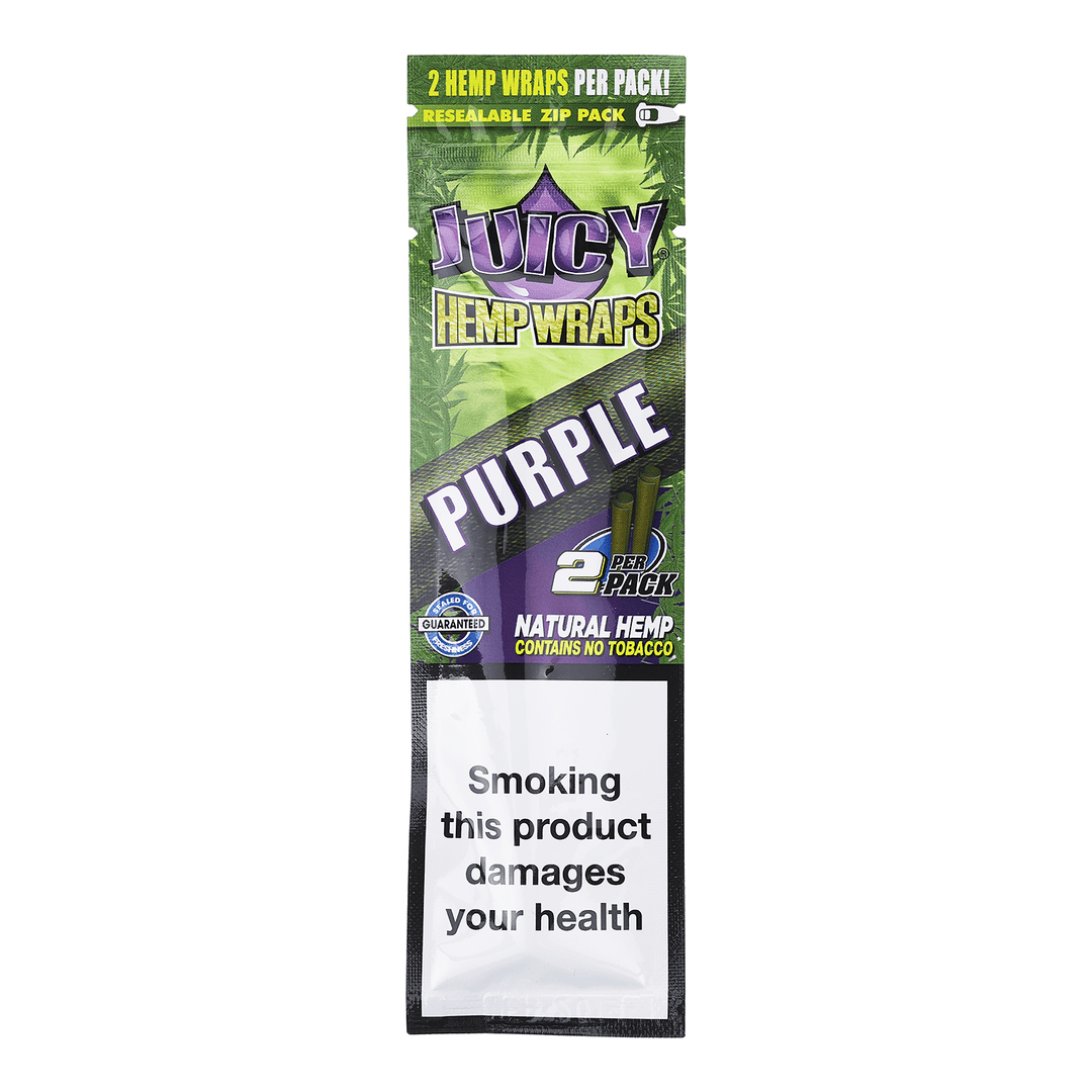 Juicy Hemp Wrap Purple 2pk - Greenhut