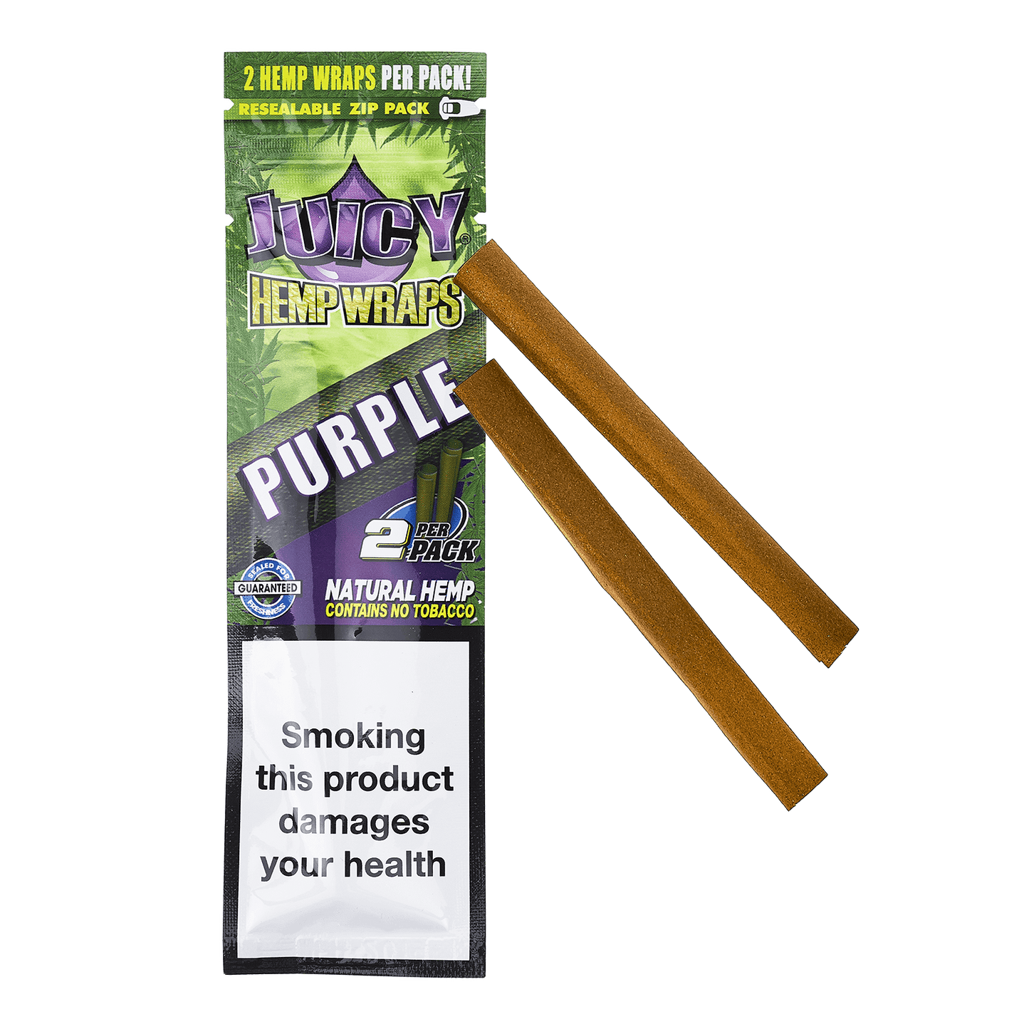 Juicy Hemp Wrap Purple 2pk - Greenhut
