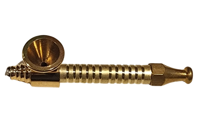 Brass Shiny Smoking Pipe 8.5cm