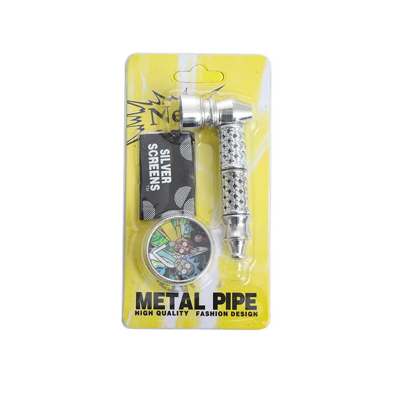 New Metal Smoking Pipe with Grinder - Greenhut