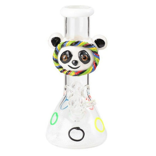 Panda Face Mini Beaker Base Glass Waterpipe