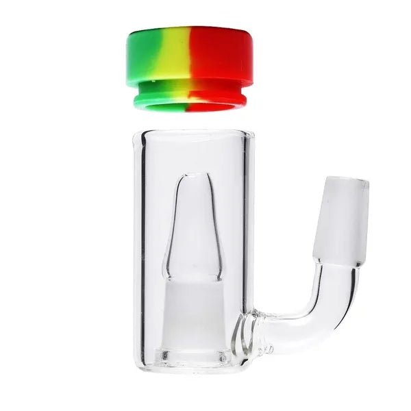 Glass Reclaim Ash Catcher Collector 14mm Male with Silicone Jar - Greenhut