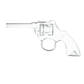 Gun Shaped Glass Clear Pipe - Greenhut
