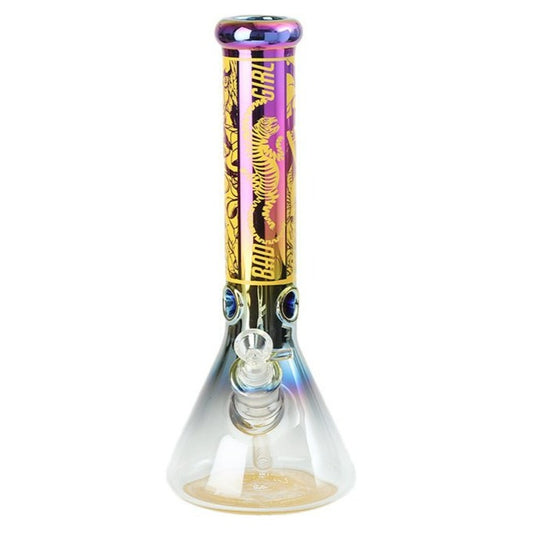 Multicolor Solid Glass Design with Ice catcher Waterpipe 40cm