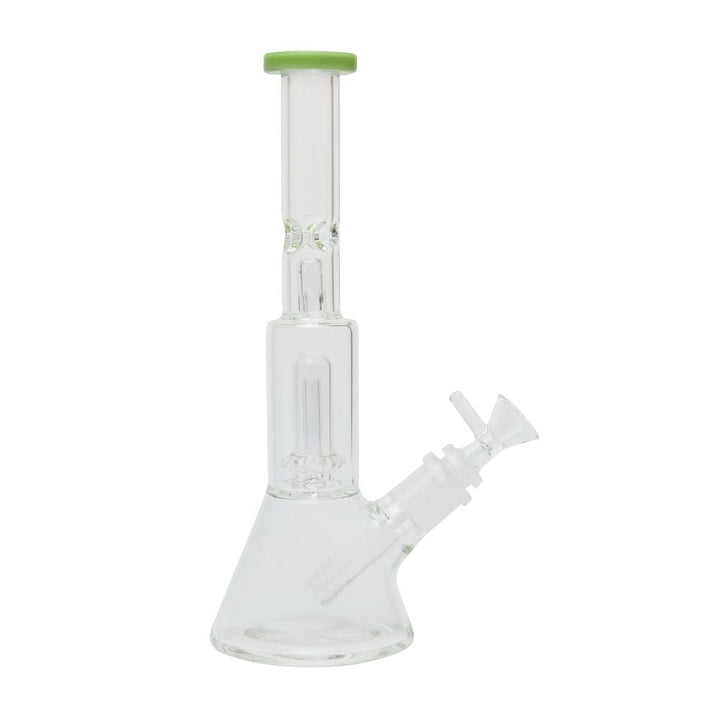 Solid Glass Double Percolator Waterpipe 25cm - Greenhut