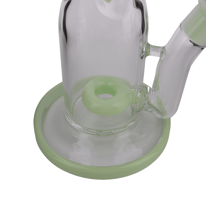 Milky Green Glass Straight Waterpipe 32cm - Greenhut