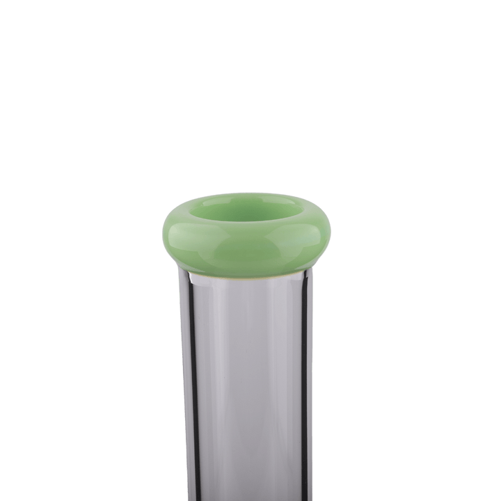 Milky Green Glass Straight Waterpipe 32cm - Greenhut