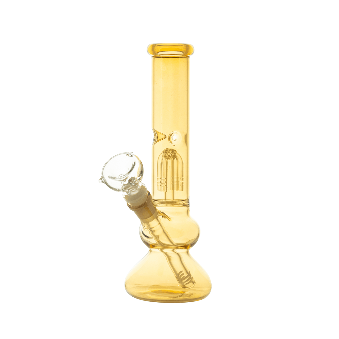Straight Plating Color Waterpipe with 4 arm Percolator 25cm - Greenhut