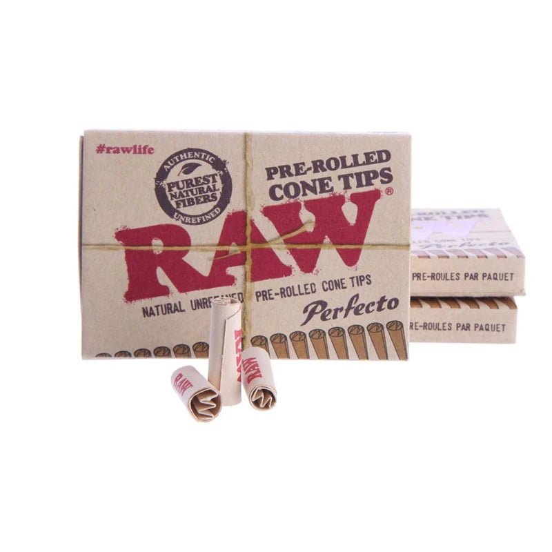 Raw Perfecto Pre-Rolled Cone Tips 21pk - Greenhut
