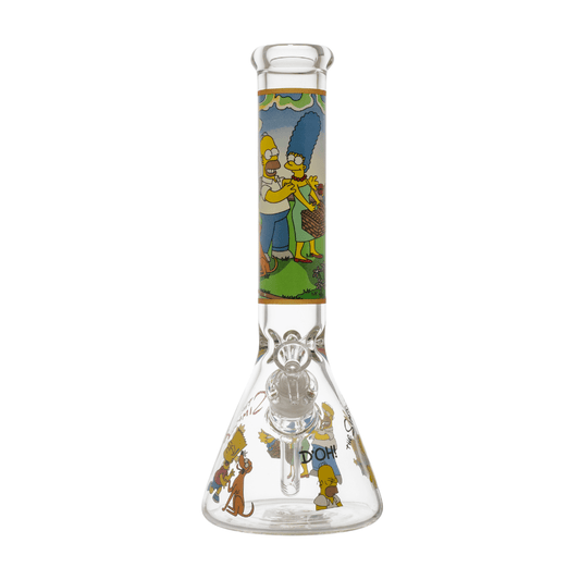 Simpsons Pictures Beaker Glass Waterpipe 35cm - Greenhut