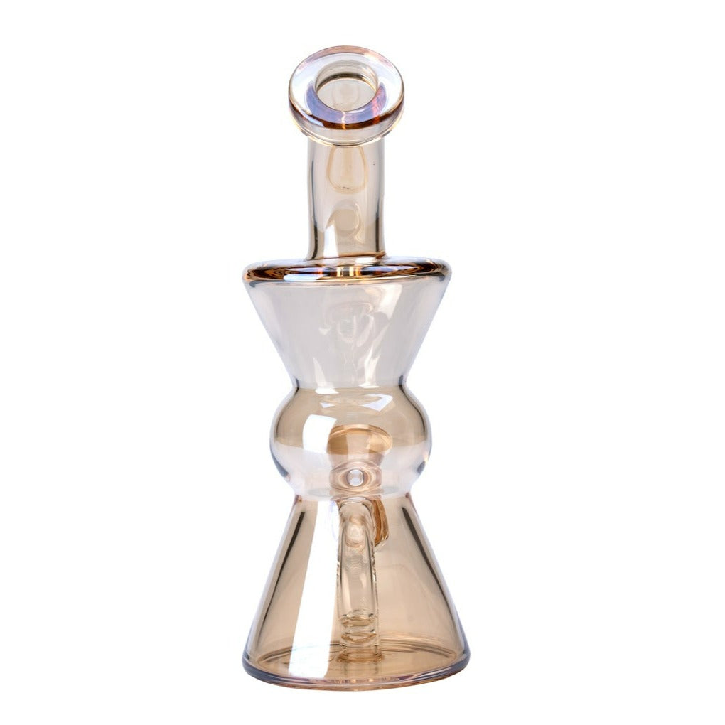 Designer Twister Glass Beaker Shape Waterpipe 15cm