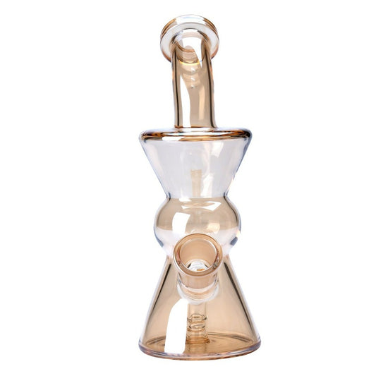 Designer Twister Glass Beaker Shape Waterpipe 15cm