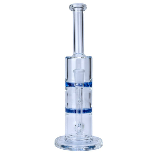 Double Honeycomb Straight Glass Waterpipe 28cm