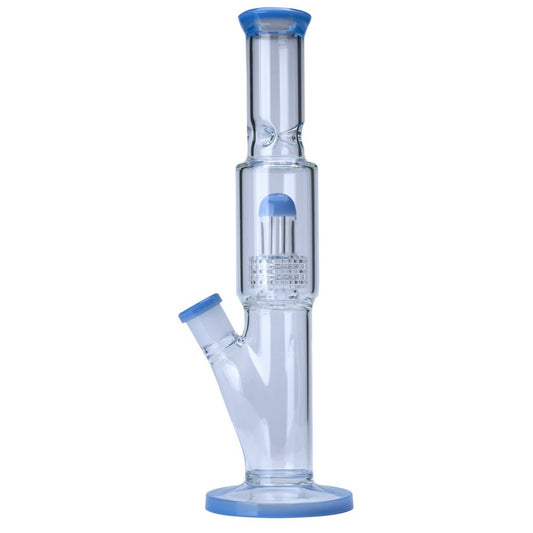 Clear Straight Glass with Percolator Waterpipe 28cm