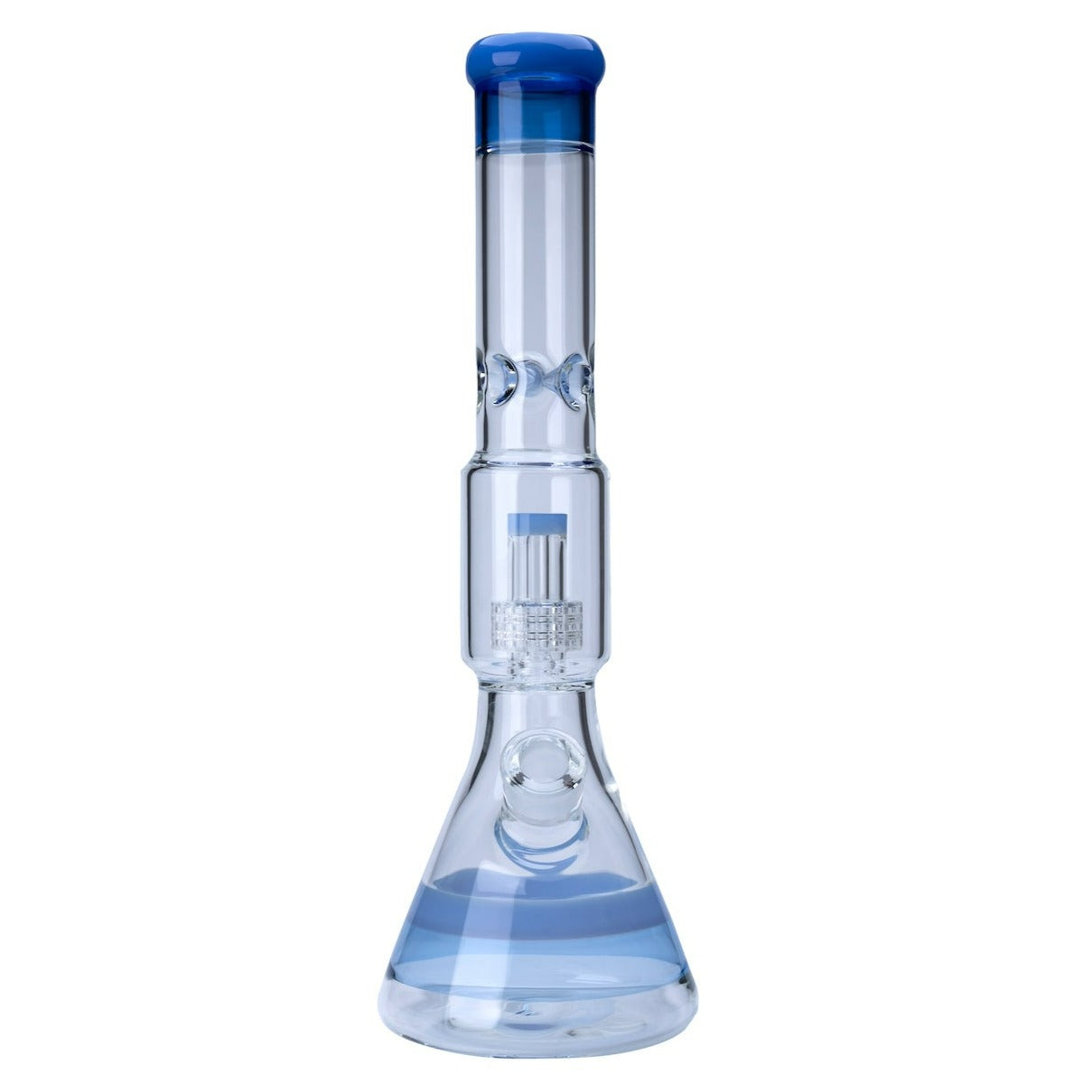 Colored Glass Beaker Shape Waterpipe with Percolator 42cm