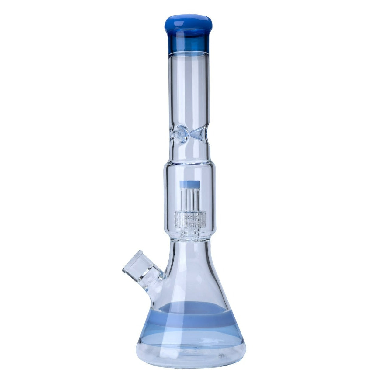 Colored Glass Beaker Shape Waterpipe with Percolator 42cm