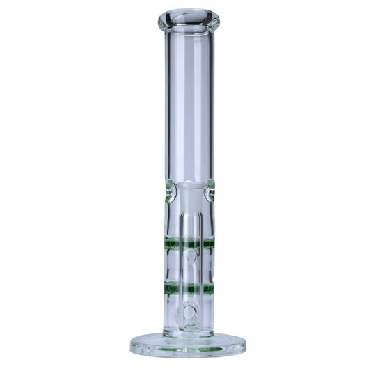 Double Honeycomb Straight Glass Waterpipe 26cm