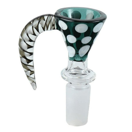 Curved Handle Glass Drop Cone 14MM