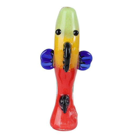 Colored Fish Shape Glass Smoking Pipe