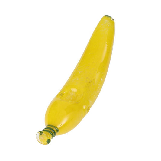 Banana Shape Glass Smoking Pipe - Greenhut