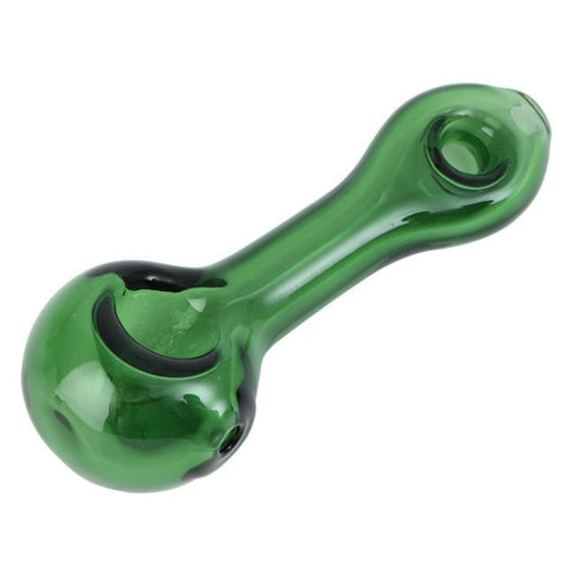 Colored Double Grip Glass Smoking Pipe