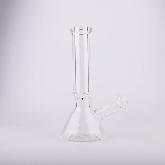 Clear Solid Glass Beaker Shape Waterpipe 30cm
