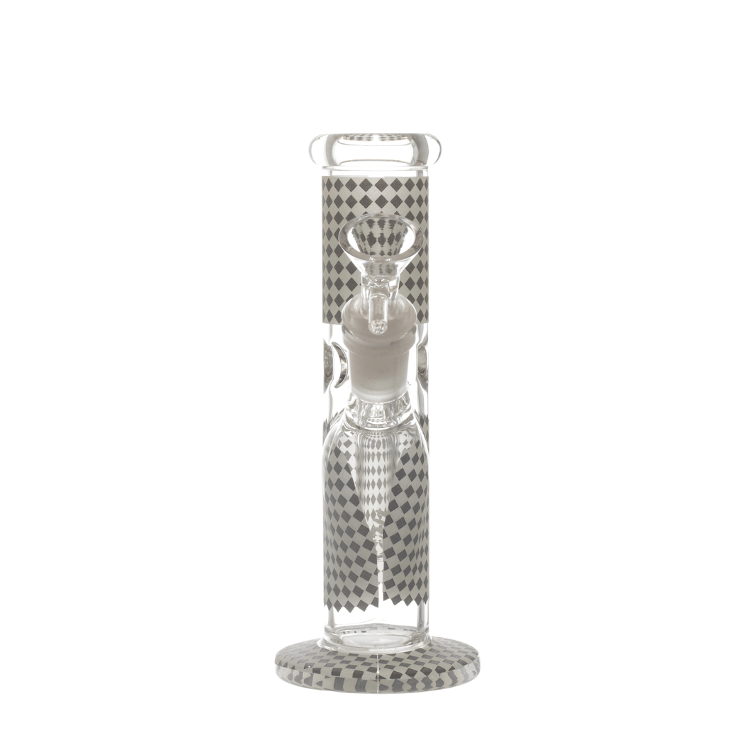 Premium Patterns Medium Straight Glass Waterpipe 20cm - Greenhut