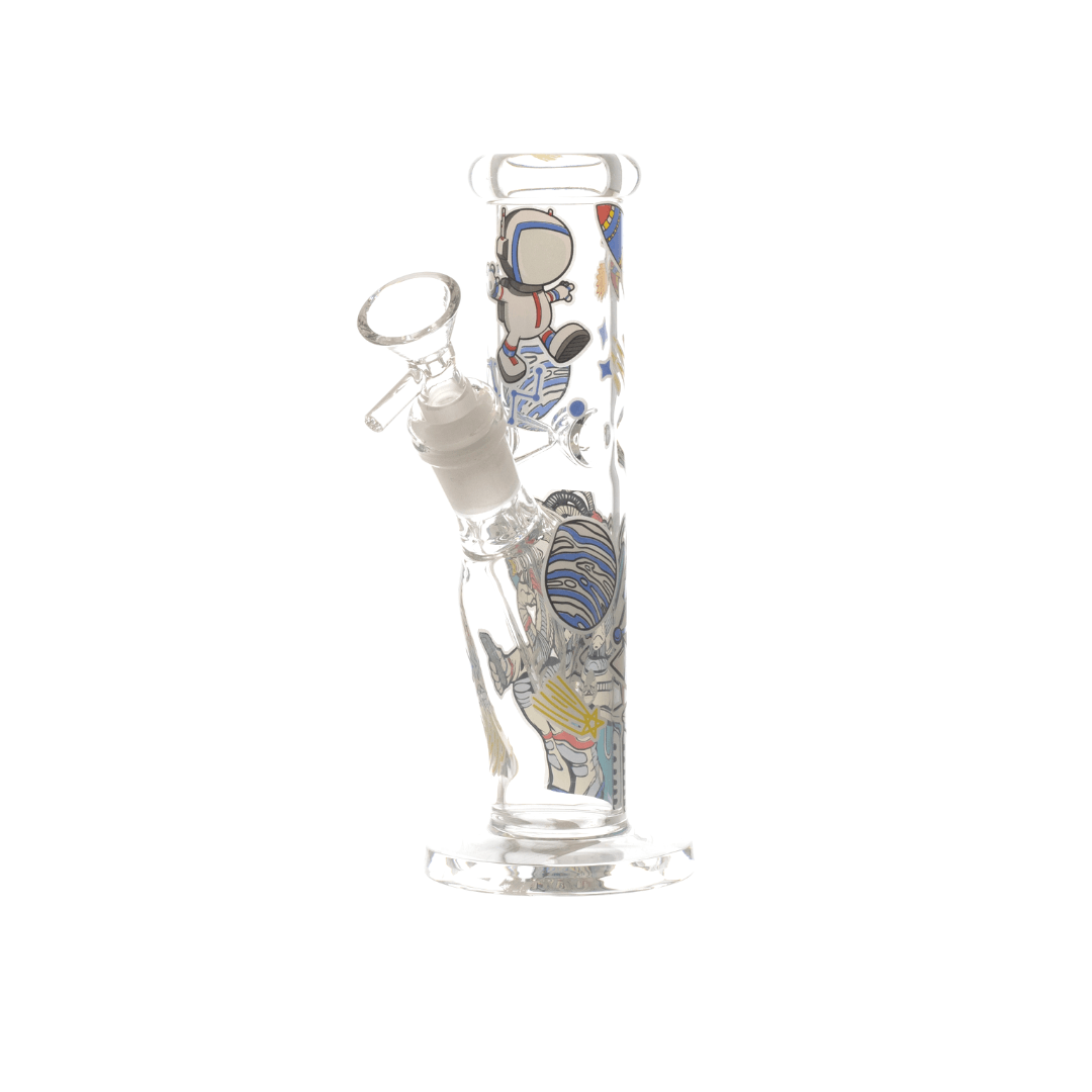 Glow in Dark Solid Patterns Straight Waterpipe 20cm - Greenhut